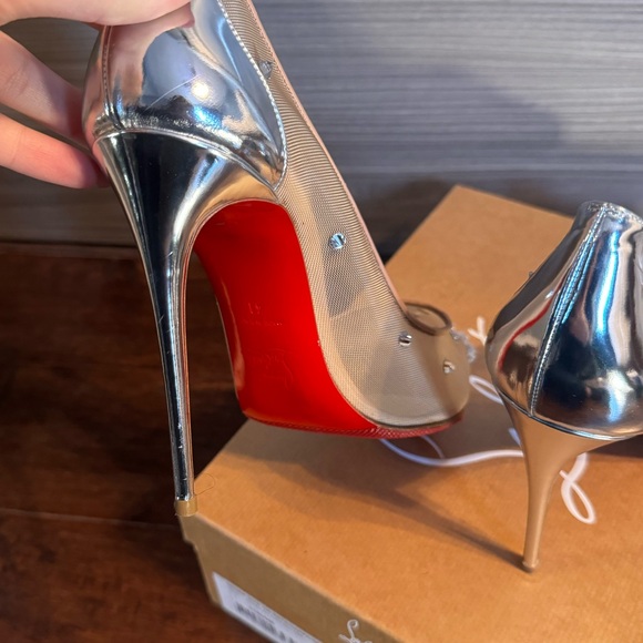 Christian Louboutin Degra 2019 100 Rete/Nappa/SP Pumps-41 - Picture 12 of 15